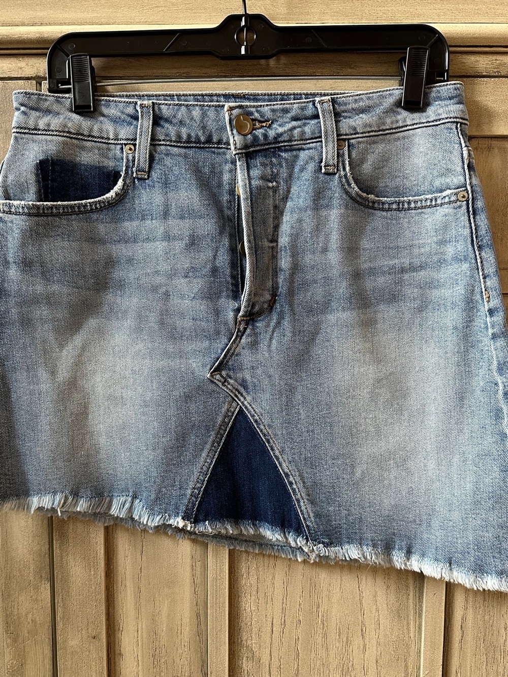 Joe’s Jeans Women’s Patch Work Denim Skirt Size 28 Asymmetrical - Like New